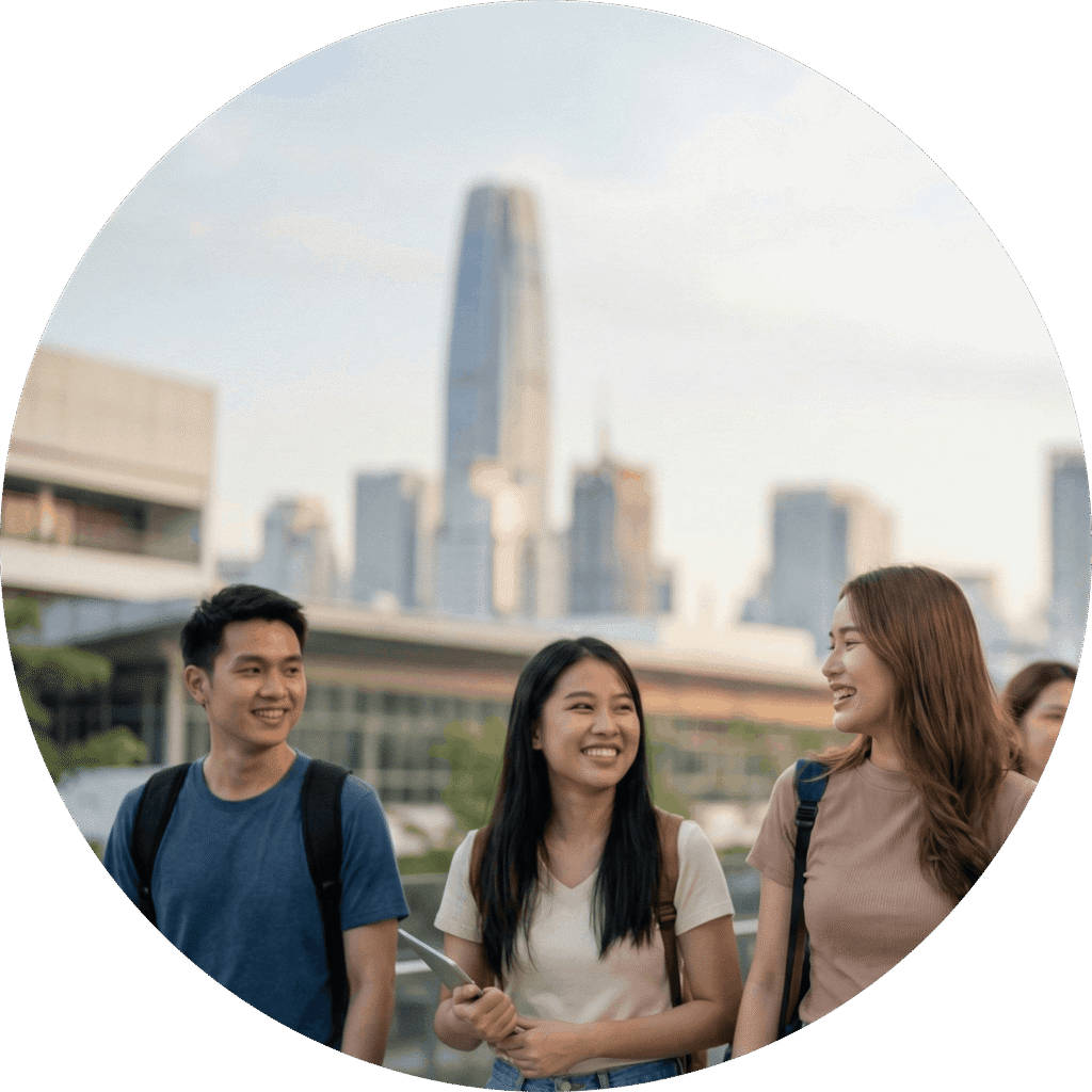 Language program image for Study in China page, promoting flexible year round intakes and guided enrollment support from application to arrival.