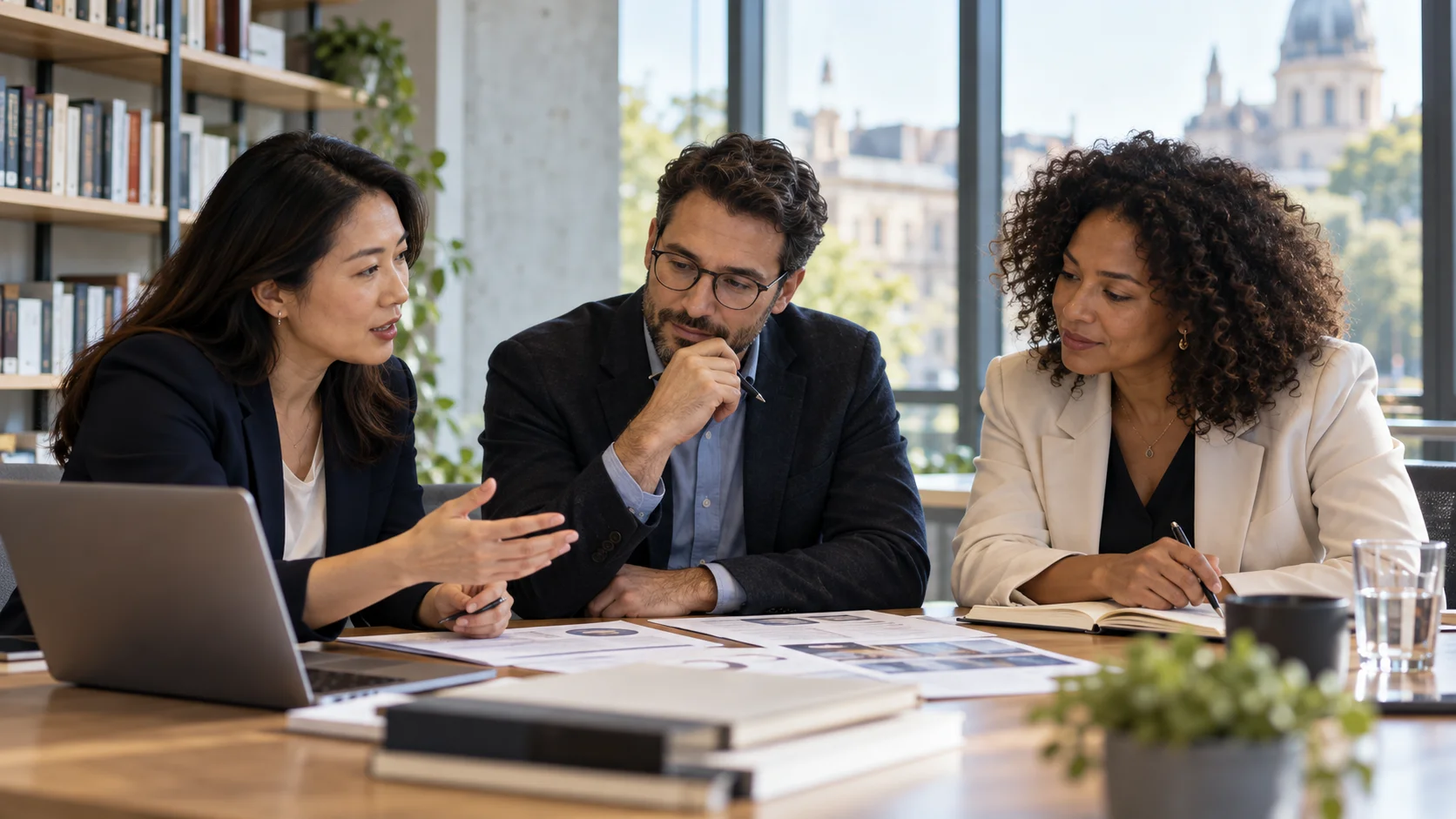 Education professionals developing an international programme
