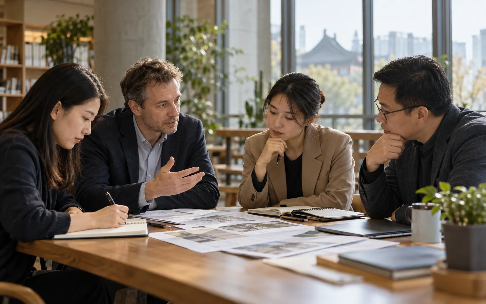 Education professionals planning a customised study tour programme